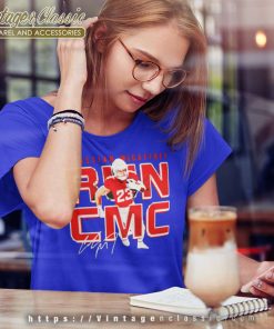 Christian McCaffrey San Francisco Run CMC Metal Football Signature Shirt 6 Christian Mccaffrey San Francisco Run Cmc Metal Football Signature Women TShirt