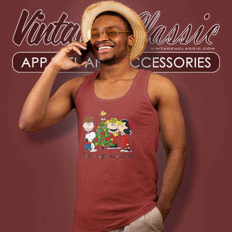 Christmas Charlie Brown And Friend Tank Top Racerback Christmas Charlie Brown And Friend Tank Top Racerback