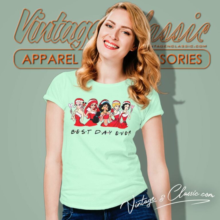 Christmas Disney Princess Best Day Ever Women T Shirt Christmas Disney Princess Best Day Ever Women T Shirt