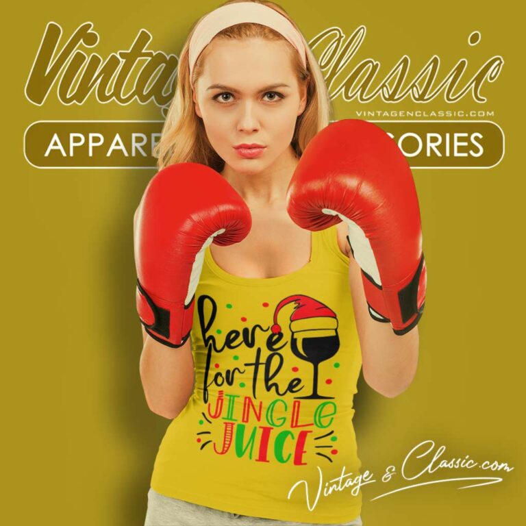 Christmas For Here For The Jingle Juice Tank Top Racerback 1 Christmas For Here For The Jingle Juice Tank Top Racerback 1