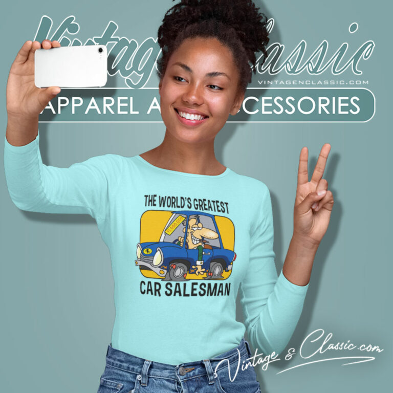 Christmas Gift Present Joke Car Salesman The Worlds Greatest Long Sleeve Tee Christmas Gift Present Joke Car Salesman The Worlds Greatest Long Sleeve Tee