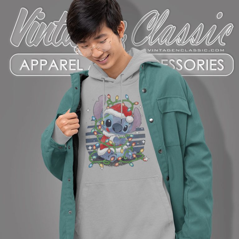 Christmas Lilo And Stitch Christmas Lights Hoodie Christmas Lilo And Stitch Christmas Lights Hoodie
