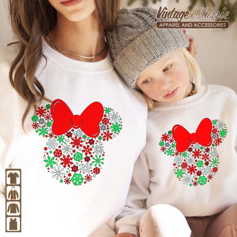 Christmas Minnie Mouse Snowflake Shirt Christmas Minnie Mouse Snowflake Shirt