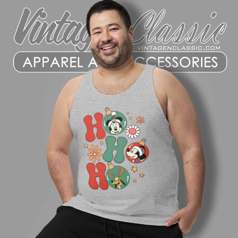 Christmas Mouse And Friends Hohoho Tank Top Racerback Christmas Mouse And Friends Hohoho Tank Top Racerback
