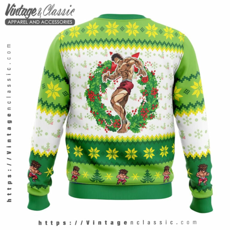 Christmas Season Baki Ugly Sweater back Ugly Christmas Sweater Christmas Season Baki Ugly Sweater back Ugly Christmas Sweater