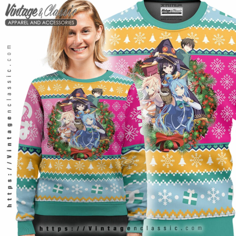 Christmas Spirit Konosuba Ugly Sweater Ugly Sweater shirt Christmas Spirit Konosuba Ugly Sweater Ugly Sweater shirt