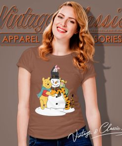 Christmas Together Winnie The Pooh Women T Shirt