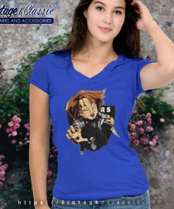 Chucky Las Vegas Raiders Halloween V Neck TShirt