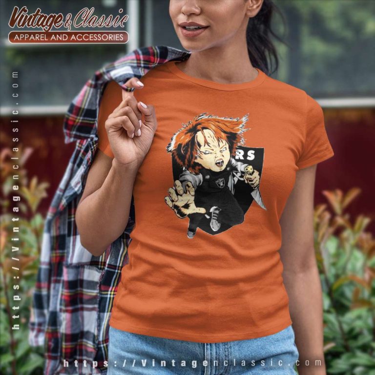 Chucky Las Vegas Raiders Halloween Women TShirt Chucky Las Vegas Raiders Halloween Women TShirt