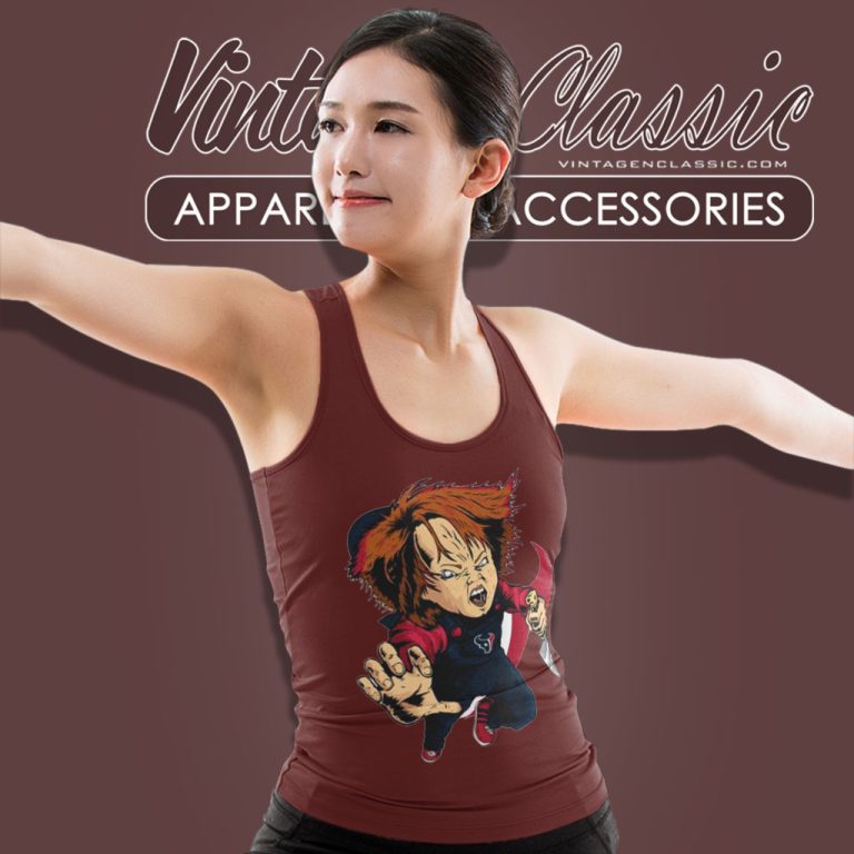 Chucky Houston Texans Halloween Tank Top Racerback Chucky Houston Texans Halloween Tank Top Racerback