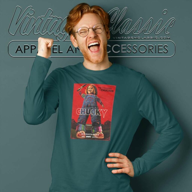 Chucky Season 3 Poster Shirt Chucky Childs Play Long Sleeve Tee Chucky Season 3 Poster Shirt Chucky Childs Play Long Sleeve Tee