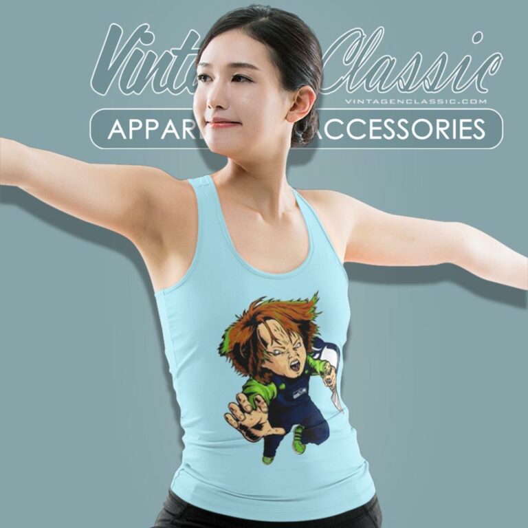 Chucky Seattle Seahawks Halloween Tank Top Racerback Chucky Seattle Seahawks Halloween Tank Top Racerback