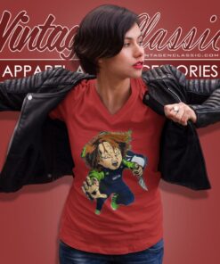 Chucky Seattle Seahawks Halloween V Neck TShirt