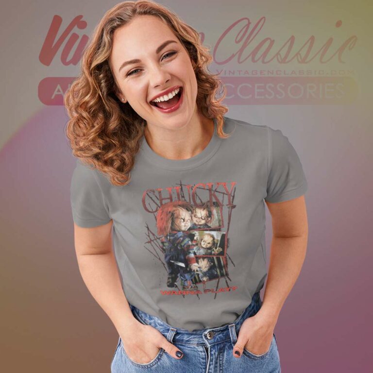 Chucky Wanna Play Shirt Women TShirt Chucky Wanna Play Shirt Women TShirt