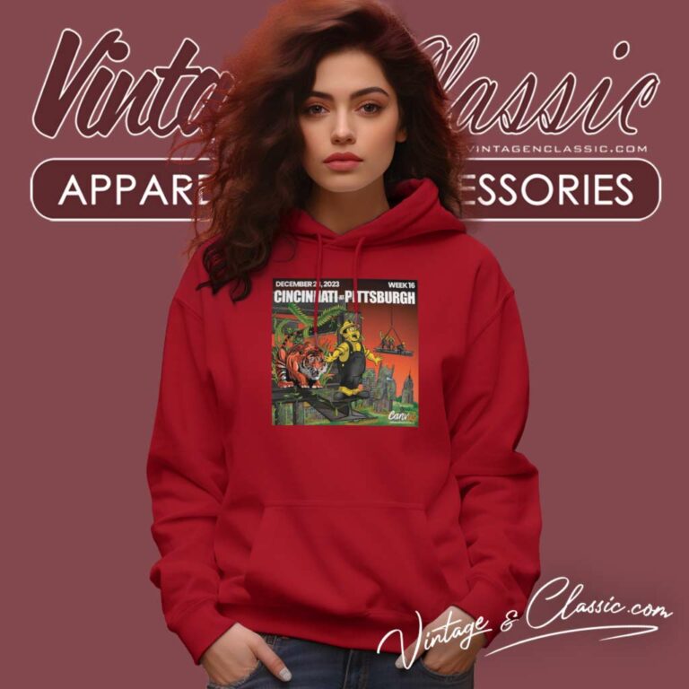 Cincinnati At Pittsburgh Week 16 Hoodie Cincinnati At Pittsburgh Week 16 Hoodie