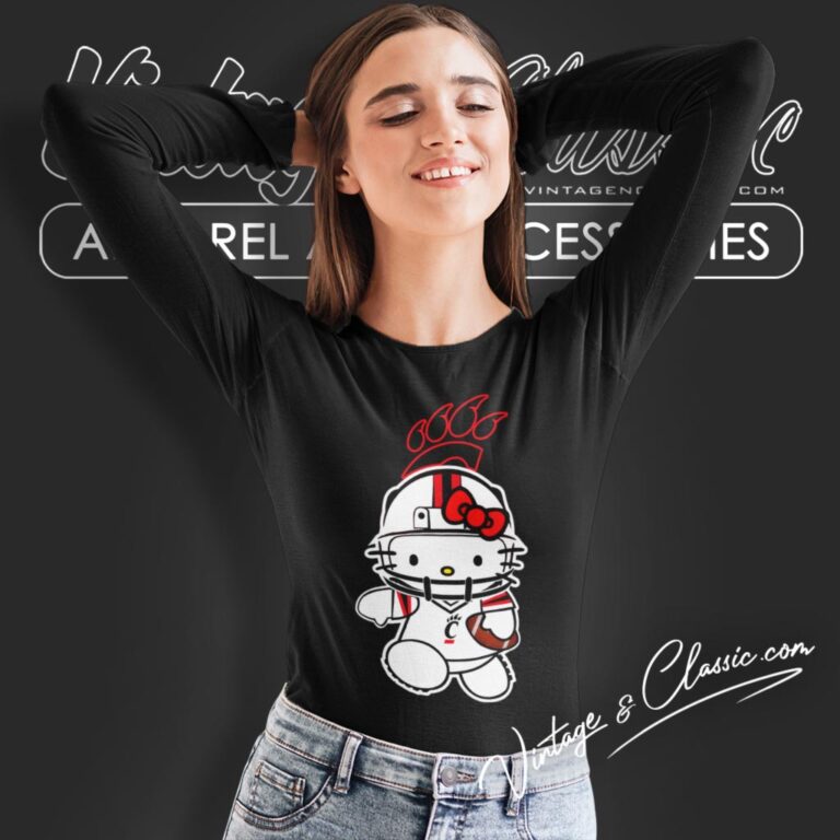 Cincinnati Bearcats Hello Kitty Long Sleeve Tee Cincinnati Bearcats Hello Kitty Long Sleeve Tee