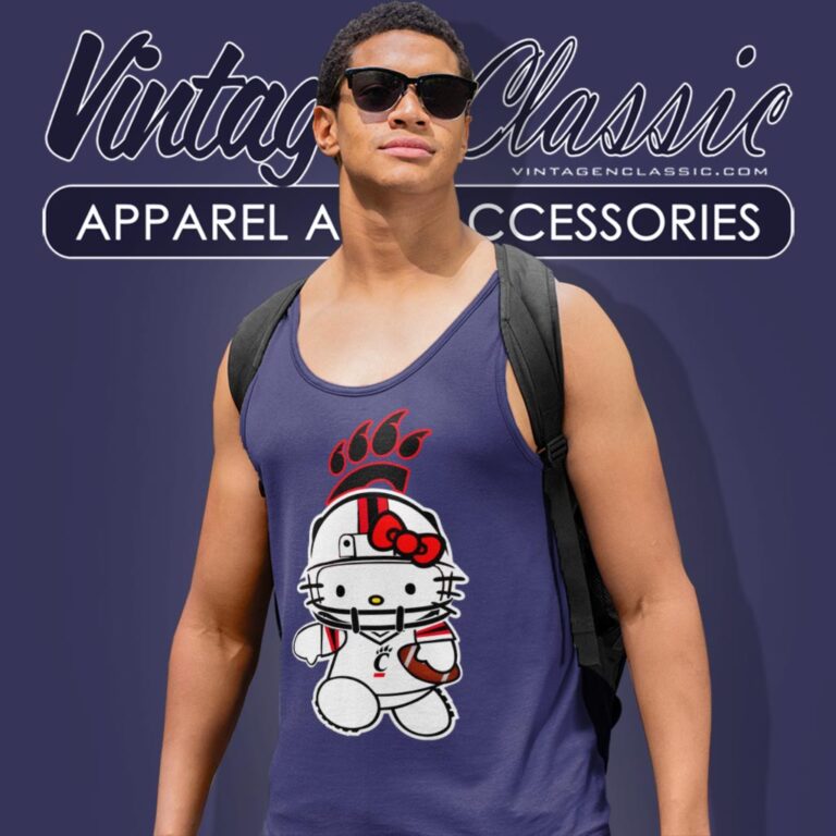 Cincinnati Bearcats Hello Kitty Tank Top Racerback Cincinnati Bearcats Hello Kitty Tank Top Racerback
