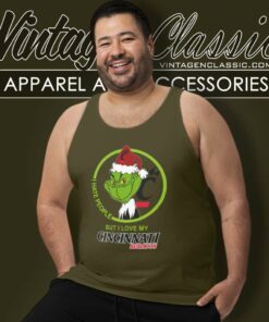 Cincinnati Bearcats Ncaa Christmas Grinch Shirt I Hate People But I Love My Cincinnati 4 Cincinnati Bearcats Ncaa Christmas Grinch Shirt I Hate People But I Love My Cincinnati Tank Top Racerback