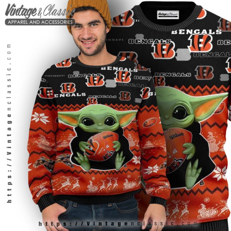 Cincinnati Bengals Baby Yoda Ugly Christmas Sweater Ugly Sweater Cincinnati Bengals Baby Yoda Ugly Christmas Sweater Ugly Sweater