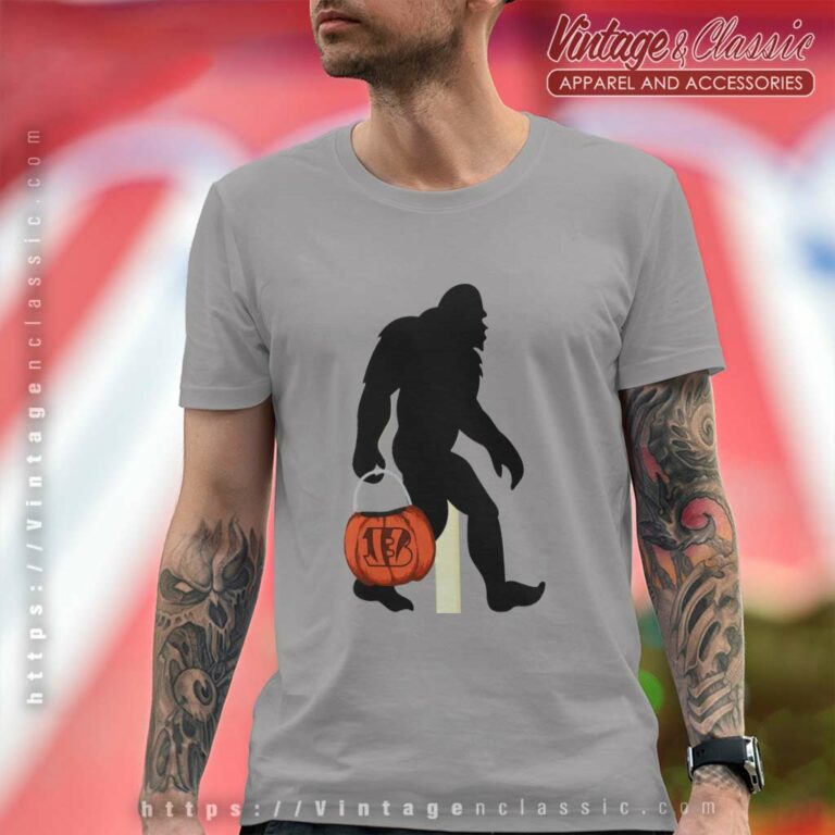 Cincinnati Bengals Bigfoot Halloween T Shirt Cincinnati Bengals Bigfoot Halloween T Shirt