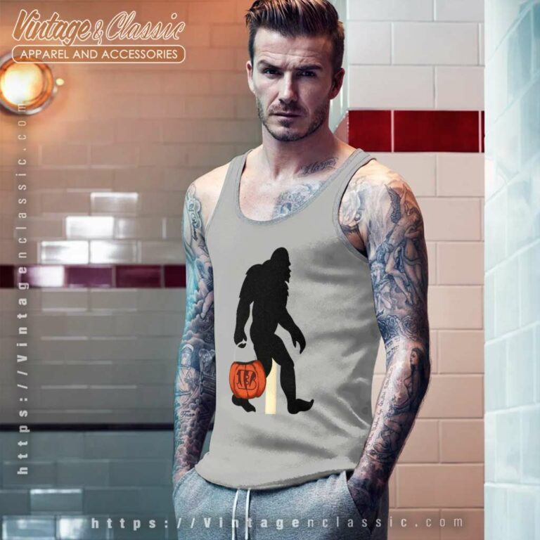 Cincinnati Bengals Bigfoot Halloween Tank Top Racerback Cincinnati Bengals Bigfoot Halloween Tank Top Racerback