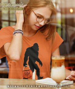 Cincinnati Bengals Bigfoot Halloween Shirt 5 Cincinnati Bengals Bigfoot Halloween Women TShirt