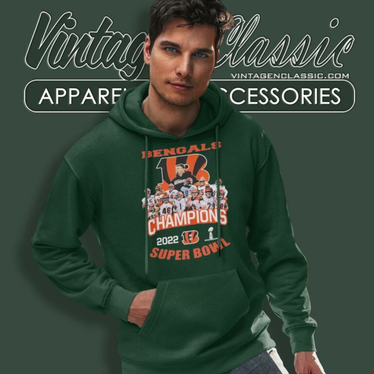 Cincinnati Bengals Champions 2022 Super Bowl Hoodie Cincinnati Bengals Champions 2022 Super Bowl Hoodie