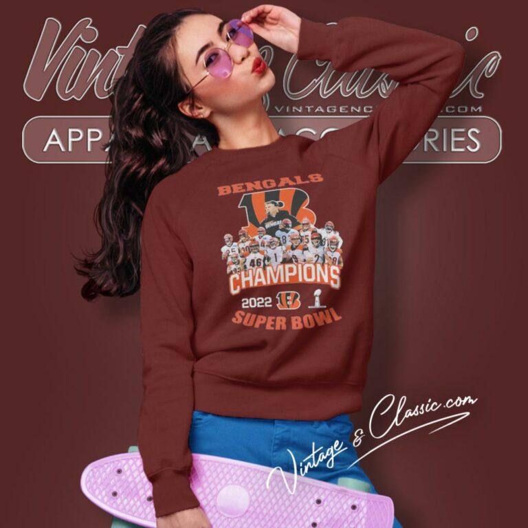 Cincinnati Bengals Champions 2022 Super Bowl Sweatshirt Cincinnati Bengals Champions 2022 Super Bowl Sweatshirt