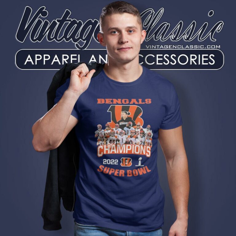 Cincinnati Bengals Champions 2022 Super Bowl T Shirt Cincinnati Bengals Champions 2022 Super Bowl T Shirt