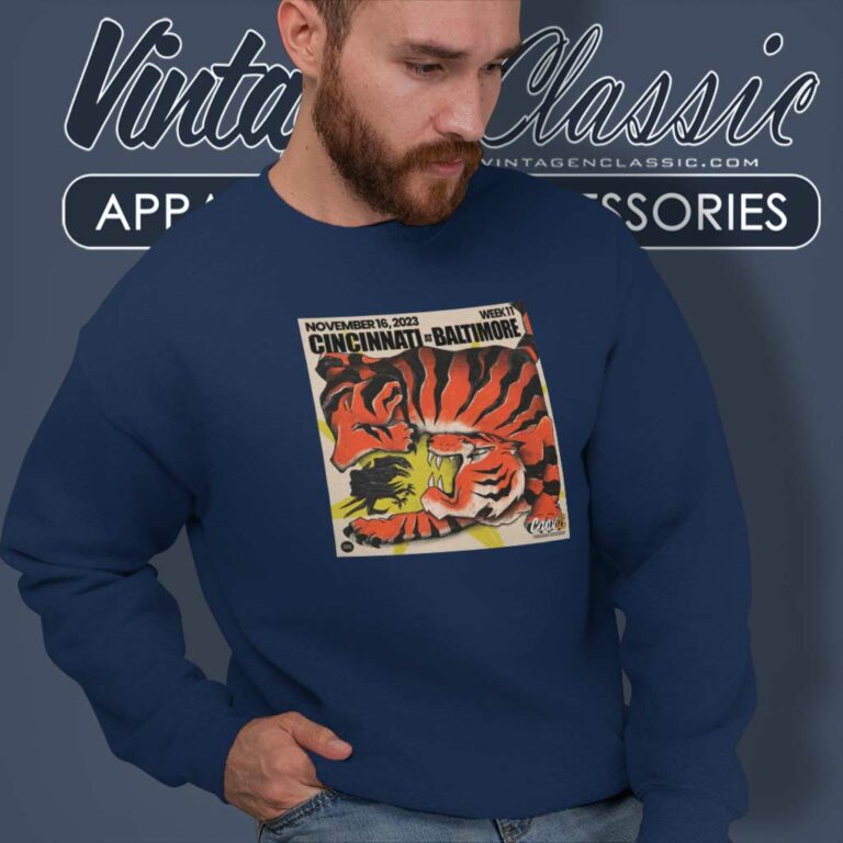 Cincinnati Bengals Drink Canvus At Baltimmore Sweatshirt Cincinnati Bengals Drink Canvus At Baltimmore Sweatshirt