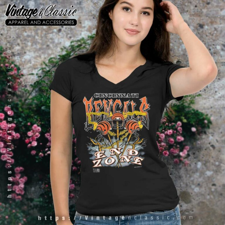 Cincinnati Bengals End Zone V Neck TShirt Cincinnati Bengals End Zone V Neck TShirt