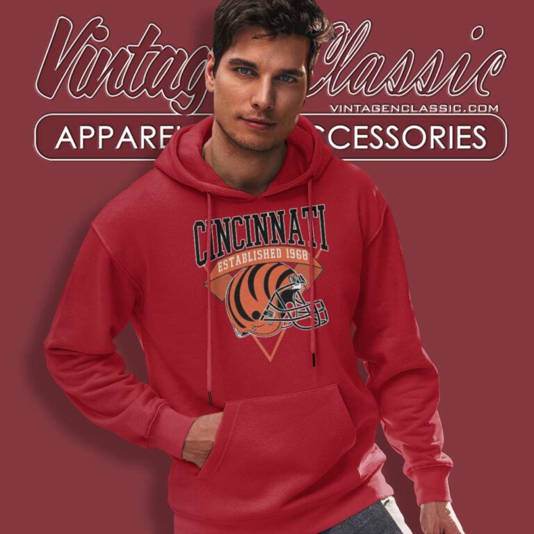 Cincinnati Bengals Estanlished 1968 Hoodie Cincinnati Bengals Estanlished 1968 Hoodie