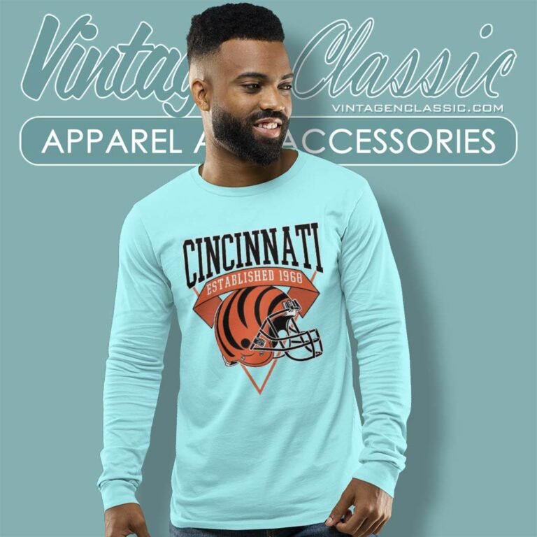 Cincinnati Bengals Estanlished 1968 Long Sleeve Tee Cincinnati Bengals Estanlished 1968 Long Sleeve Tee