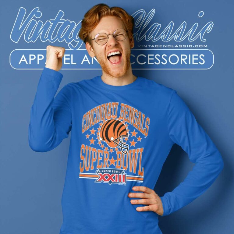 Cincinnati Bengals Football Super Bowl Xxiii Long Sleeve Tee Cincinnati Bengals Football Super Bowl Xxiii Long Sleeve Tee