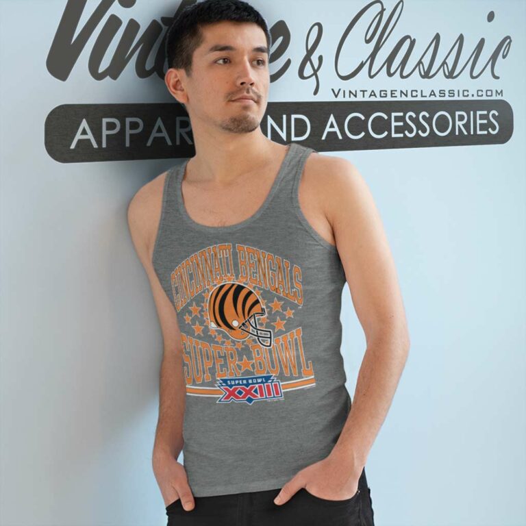 Cincinnati Bengals Football Super Bowl Xxiii Tank Top Racerback Cincinnati Bengals Football Super Bowl Xxiii Tank Top Racerback