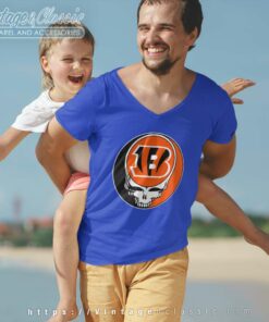 Cincinnati Bengals Grateful Dead Steal Your Face V Neck TShirt