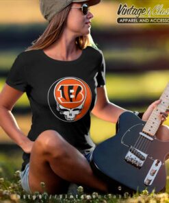 Cincinnati Bengals Grateful Dead Steal Your Face Women TShirt