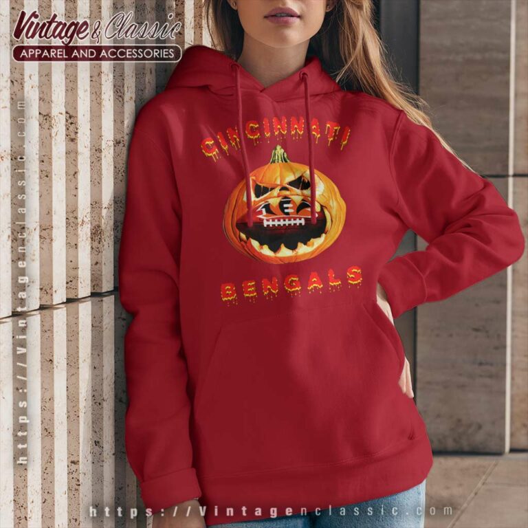 Cincinnati Bengals Halloween Pumpkin Hoodie Cincinnati Bengals Halloween Pumpkin Hoodie