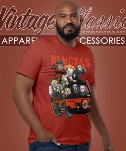Cincinnati Bengals Horror Movies Characters Halloween Shirt T shirt