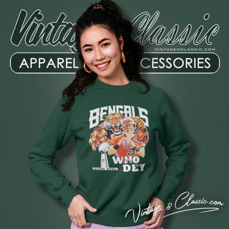 Cincinnati Bengals Joe Burrow Who Dey Champion Super Bowl Sweatshirt Cincinnati Bengals Joe Burrow Who Dey Champion Super Bowl Sweatshirt