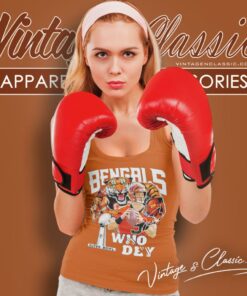 Cincinnati Bengals Joe Burrow Who Dey Champion Super Bowl Tank Top Racerback