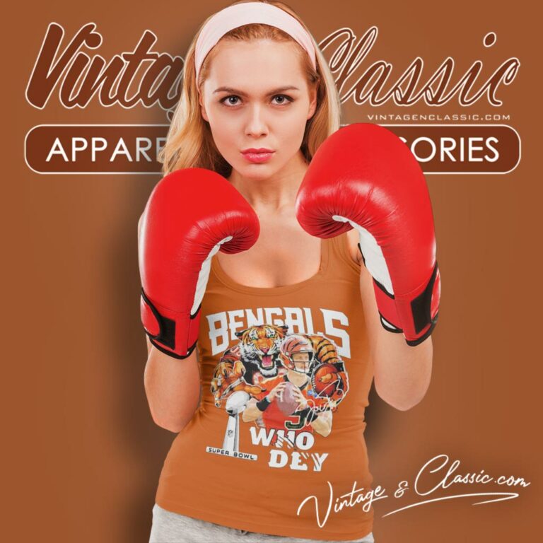 Cincinnati Bengals Joe Burrow Who Dey Champion Super Bowl Tank Top Racerback Cincinnati Bengals Joe Burrow Who Dey Champion Super Bowl Tank Top Racerback