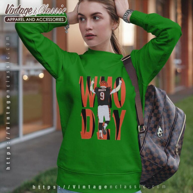 Cincinnati Bengals Joe Burrow Who Dey Sweatshirt Cincinnati Bengals Joe Burrow Who Dey Sweatshirt