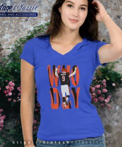 Cincinnati Bengals Joe Burrow Who Dey V Neck TShirt