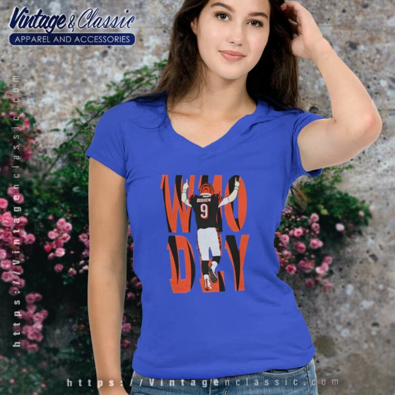 Cincinnati Bengals Joe Burrow Who Dey V Neck TShirt Cincinnati Bengals Joe Burrow Who Dey V Neck TShirt