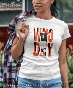 Cincinnati Bengals Joe Burrow Who Dey Women TShirt