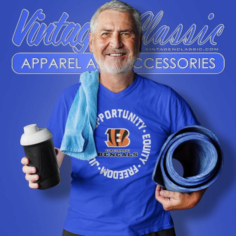 Cincinnati Bengals Justice Shirt Opportunity Equity Freedom V Neck TShirt Cincinnati Bengals Justice Shirt Opportunity Equity Freedom V Neck TShirt