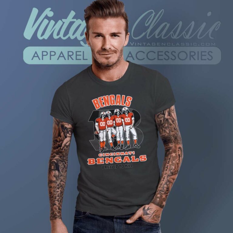 Cincinnati Bengals Kiss Dressed To Kill T Shirt Cincinnati Bengals Kiss Dressed To Kill T Shirt
