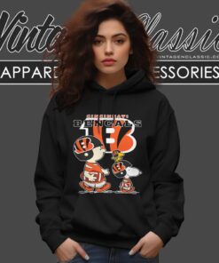 Cincinnati Bengals Lets Play Football Together Snoopy Shirt Hoodie