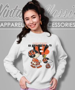 Cincinnati Bengals Lets Play Football Together Snoopy Shirt Sweatshirt